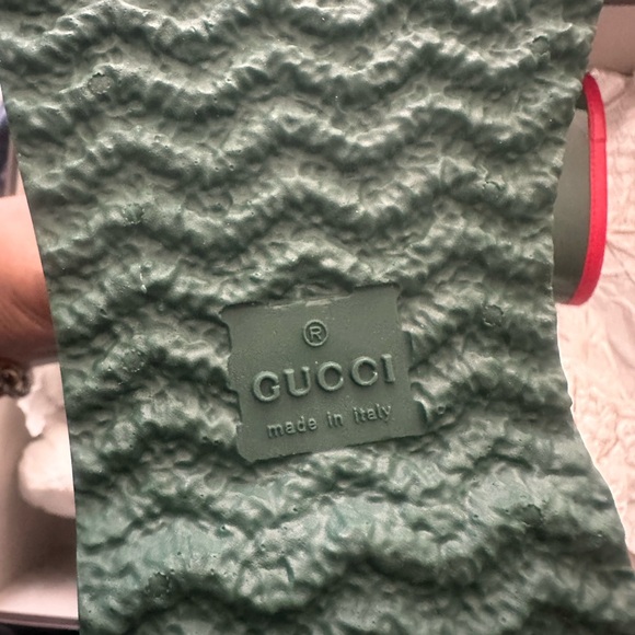Gucci rain boots never worn! Been in back of closet collecting dust! - Picture 3 of 7
